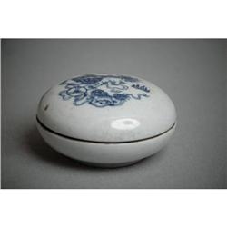 Blue and White Porcelain Ink Box #957052