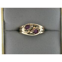 ANTIQUE GOLD RING SNAKE RUBY  DIAMONDS #957075