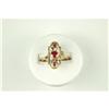 Image 1 : VICTORIAN Gold Ring RUBYS w  DIAMONDS #957076