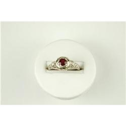  Antique Filigree RUBY Ring .35 CARATS! #957080