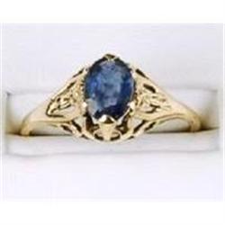 Antique  Gold Ring SAPPHIRE 1.50 CARATS! #957107