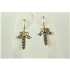 Image 1 : ANTIQUE Style Genuine SAPPHIRE EARRINGS #957108