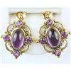 Image 1 : ANTIQUE  Style Genuine AMETHYST EARRINGS #957109