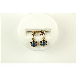 ANTIQUE GENUINE SAPPHIRE EARRINGS #957110