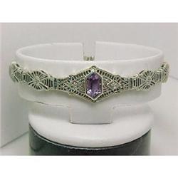 Filigree  Bracelet AMETHYST w DIAMONDS #957116