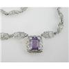 Image 1 : Antique Filigree  NECKLACE AMETHYST 10 CARATS! #957124