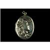 Image 1 : ANTIQUE STERLING LOCKET ART NOUVEAU WOMAN #957147