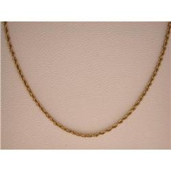  14k Gold ROPE Chain Necklace 24 inches #957172