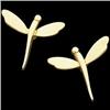 Image 1 : 14K GOLD DRAGONFLY EARRINGS #957188