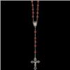 Image 1 : STERLING  ROSARY BEADS w AMBER  #957192