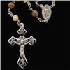 Image 1 : STERLING  ROSARY BEADS w LACE AGATE #957220