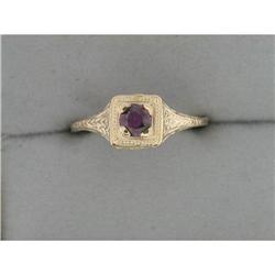 Antique 14k Gold Ring RUBY .30 CTS!  #957232