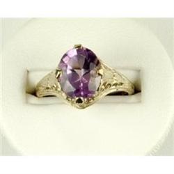  Antique WhiteGold  Ring AMETHYST 2.55 CTS! #957243