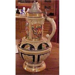 Gertz Tankard, Huge with Pewter Lid #957282