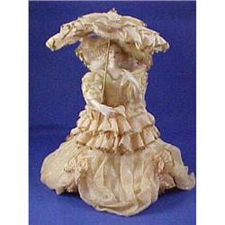 Porcelain Lace Parasol Lady Figurine #957283