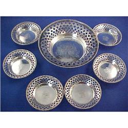 7 piece Sterling silver NUT SET #957288