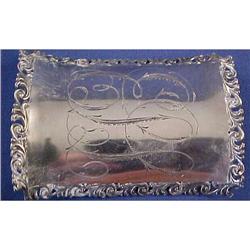 Huge Victorian sterling silver Belt Buckle #957294