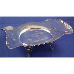 Victorian silver Advertising Card Receiver #957297