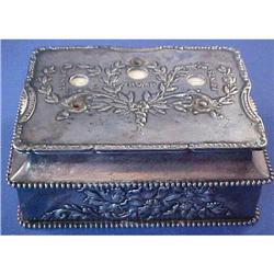 Pairpoint Quad Plate Victorian Silver Card Box #957298