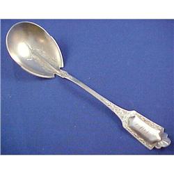 Early Victorian sterling silver SERVING SPOON #957299