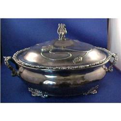 Ornate Quad plate Art Nouveau Baking  dish  #957303