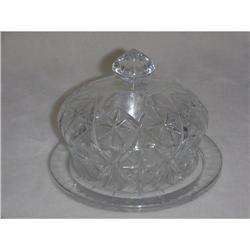 Crystal  Covered butter dish #957485