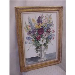 Watercolor of flowers X2A #957535