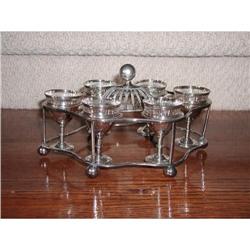 English Silverplate Egg Caddy #957548