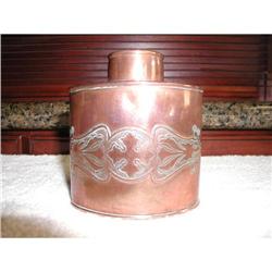 English Copper Tea Caddy #957554