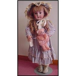 Doll Bisque German French Market  DEP 27"  #957597