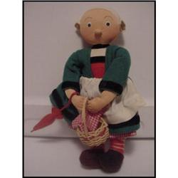 Doll Becassine 8" cloth All Original #957600