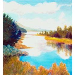 Anne Boysen, Canoe Route, Signed Canvas Print #957894