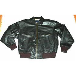 Boeing issue black leather flight jacket #957919