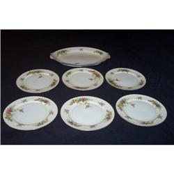 Six Occupied Japan Plates and Meat Tray #957927