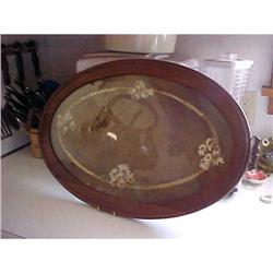 Tray, Lrg. Oval, Walnut wood  #957948