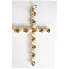 Image 1 : 14K Pearl and Citrine Cross  #974805