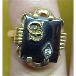 Ladies Signet Ring Monogram S #974922