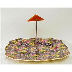 Winton Chintz Cake Plate Bakelite Deco #974929