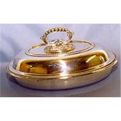  Dual silverplated covered vegetable bowl #974999