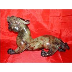 A Chinese Nephrite Jade Snarling Chimera  #975034