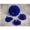 Image 1 : Cobalt Blue Dishes, Cambridge Glass #3135 #975168