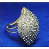 Image 1 : Diamond Cluster Antique style 1.00ctw YG #975184