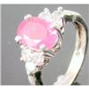 Image 1 : Certified Ruby & Diamond Ring 10x8 Dia .60ct  #975191