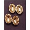 Image 1 : Art Nouveau Gold Double-sided Cufflinks #975241