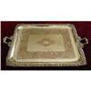 Image 1 : Silver on Copper Serving Tray  #975304