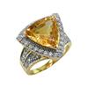 Image 1 : ESTATE Diamond and Citrine Ring #975319