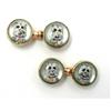 Image 1 : Dog's head Reversed Crystal Cufflinks #975368