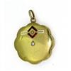 Image 1 : 18 Kt. Gold Art Deco Enameled Locket with #975405