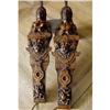 Image 1 : Pair 19th C. CARVED Gothic Figures- Wall #975498
