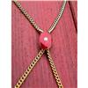 Image 1 : 14kt Gold Enamel Pearl Opal SLIDER NECKLACE 14k #975596